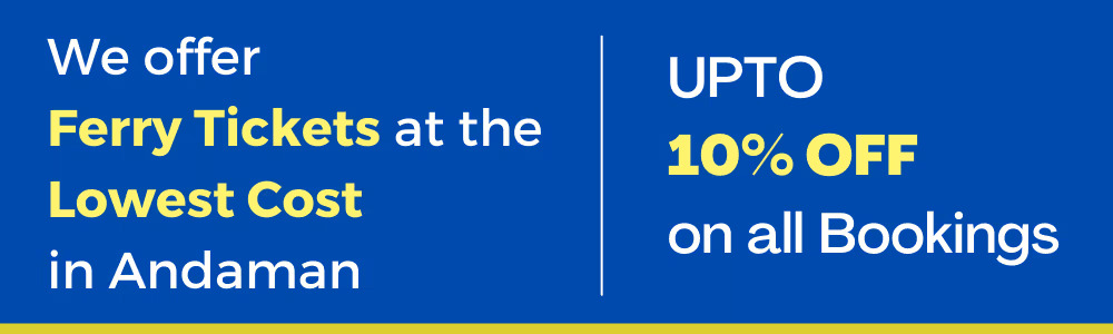 20% discount offer on all ferry bookings in andaman